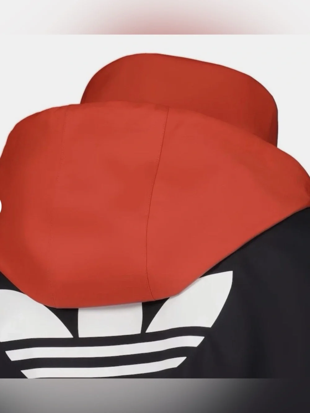 Adidas  Mens MUFC Jacket/Raincoat Size Medium Red/Black Hoodie